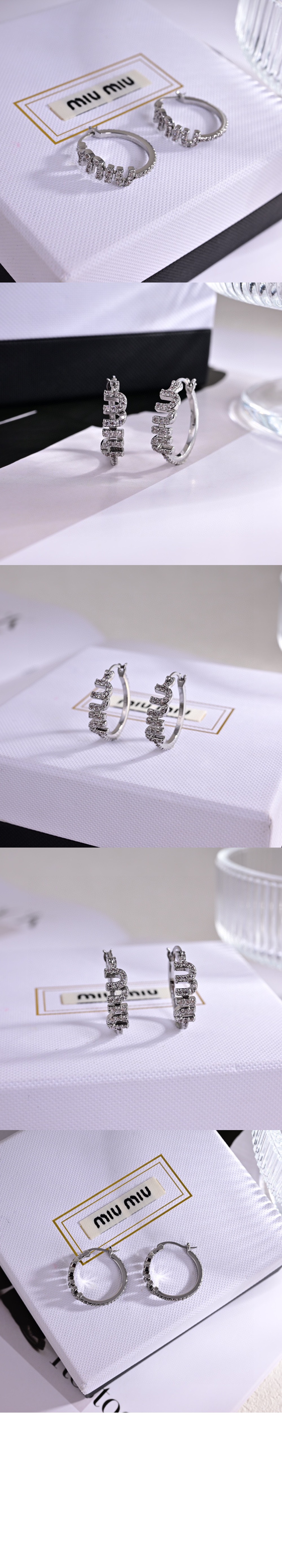 미우미우 에나멜 이어링 5IO107