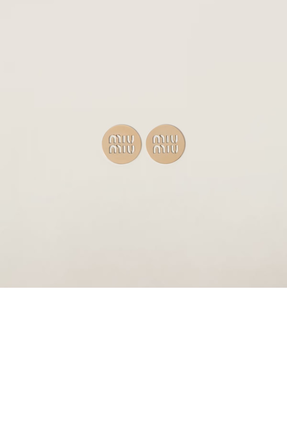 미우미우 로고 귀걸이 5JO849