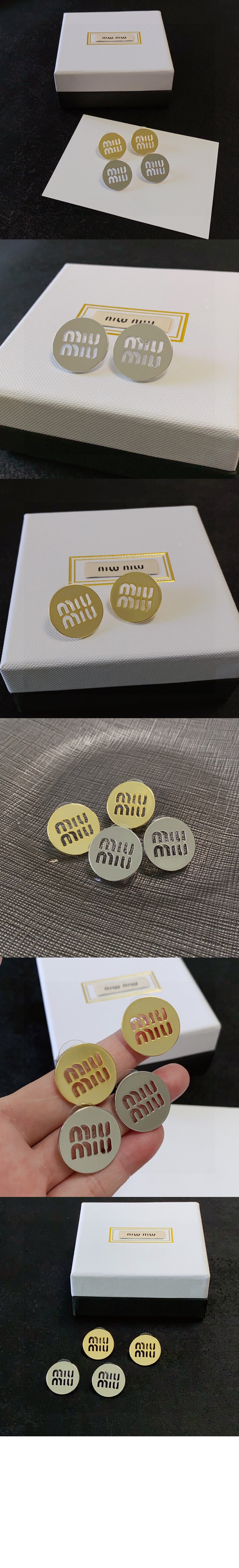 미우미우 로고 귀걸이 5JO849