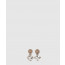 미우미우 크리스털 장식 메탈 이어링 5IO210
