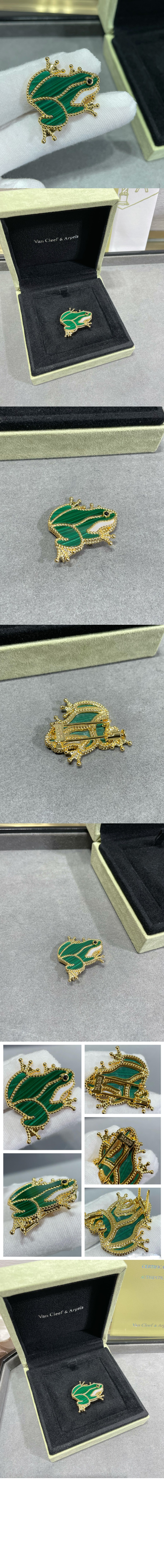 반클리프 럭키 애니멀 프로그 클립 9RX00