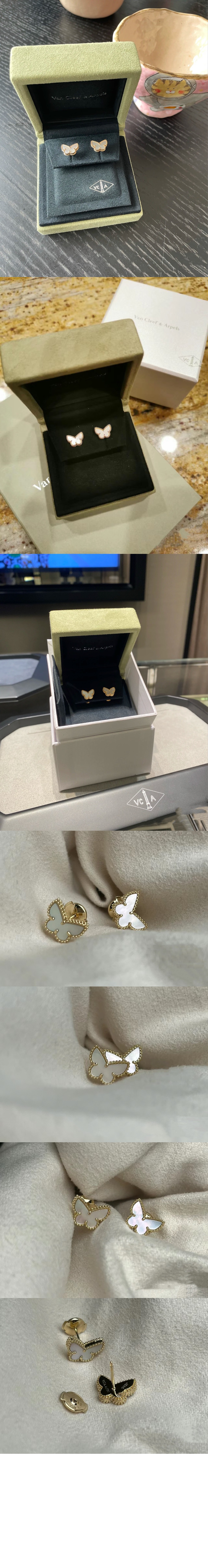 반클리프 스위트 알함브라 버터플라이 귀걸이 5JM00