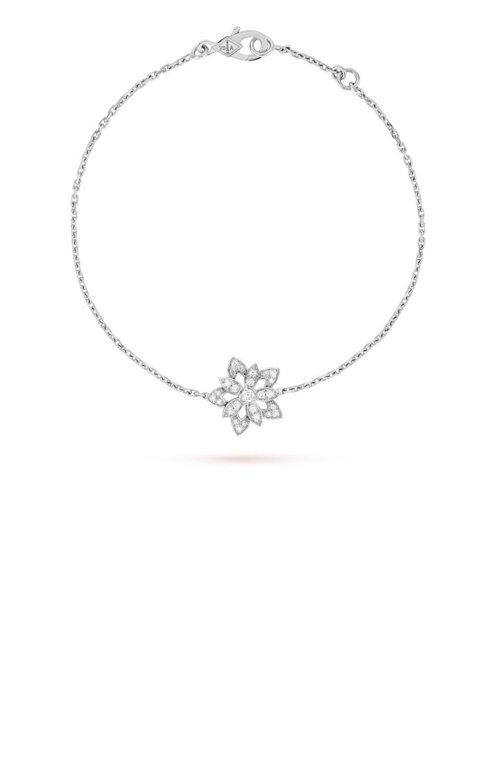 반클리프 미니 모델 컷아웃 로터스 브레이슬릿 1AB00