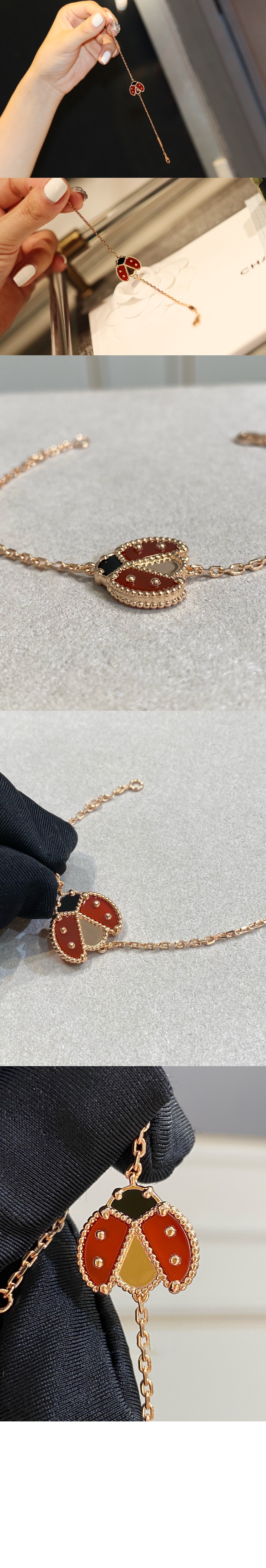 반클리프 럭키 스프링 팔찌 7R100