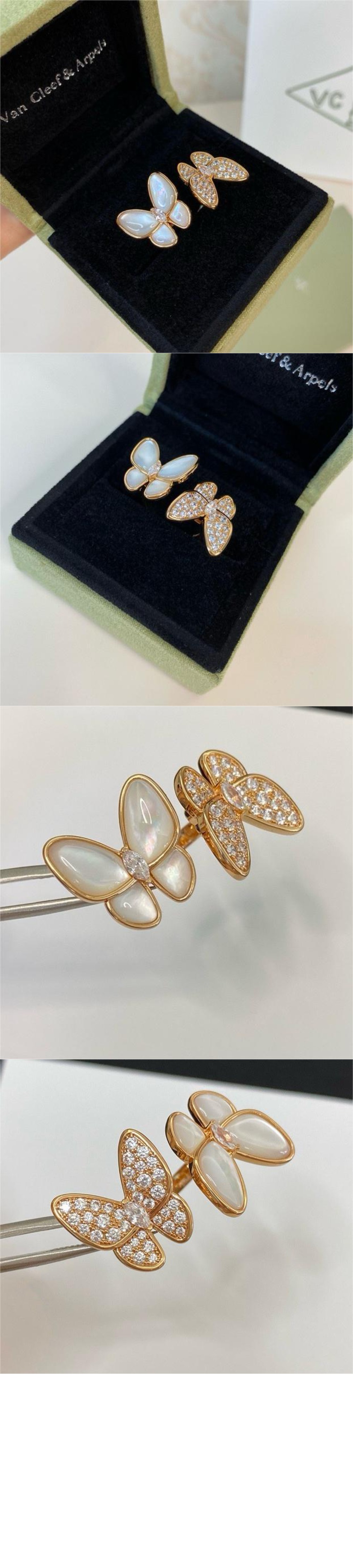 반클리프 투 버터플라이 비트윈 반지 7AL00