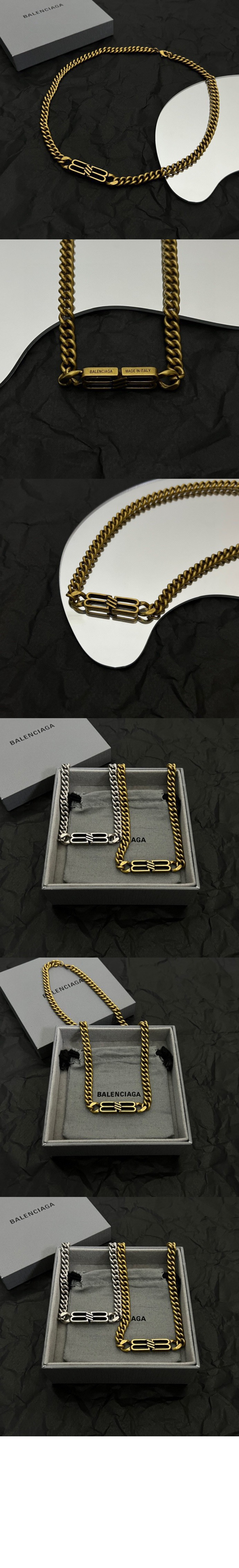 발렌시아가 아이콘 구르메트 목걸이 723052