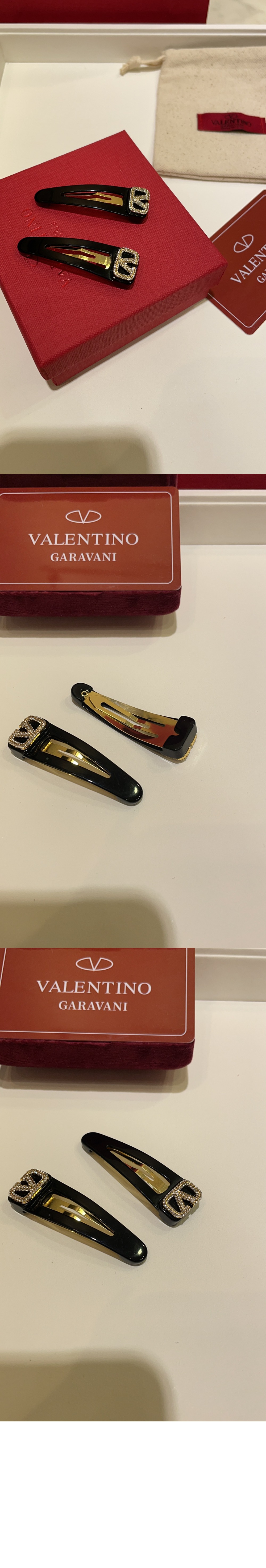 발렌티노 수지 헤어 클립