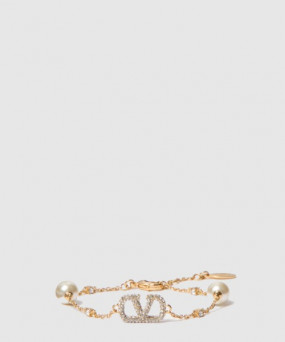 발렌티노 진주 장식 브레이슬릿
