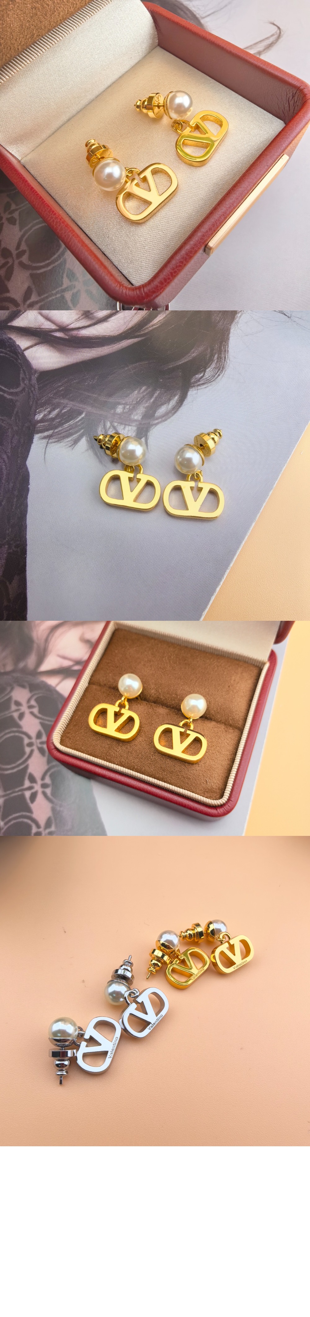 발렌티노 진주 이어링