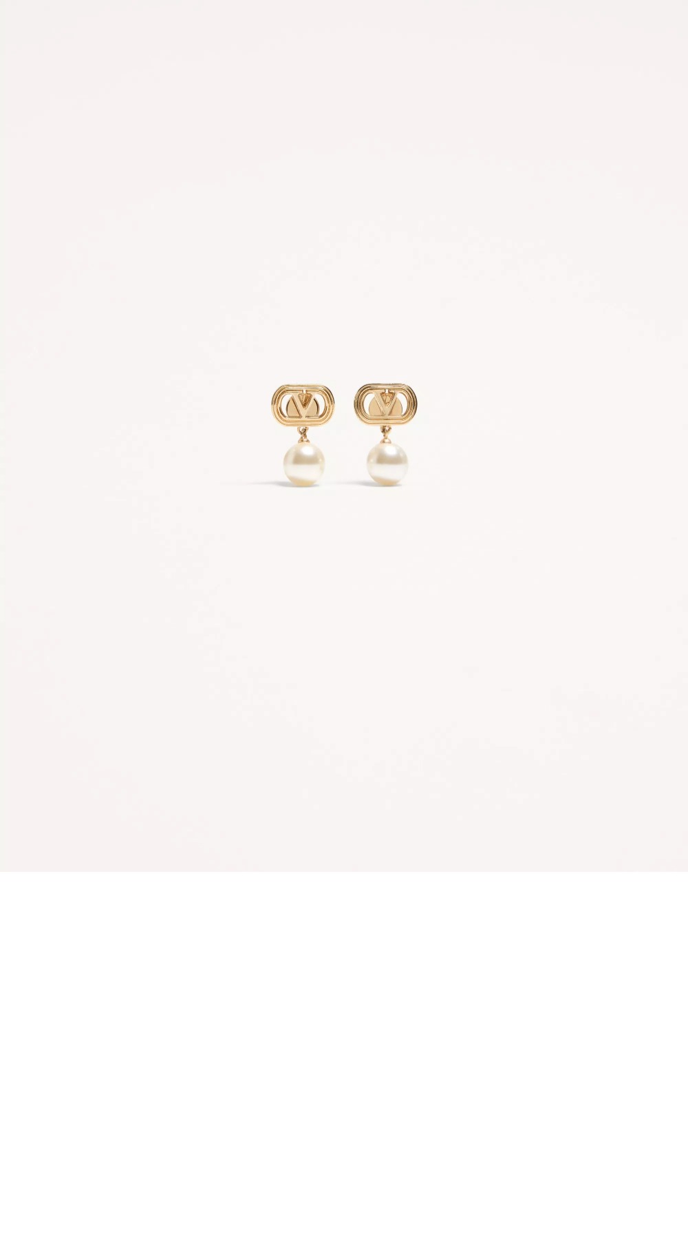 발렌티노 펄 메탈 이어링