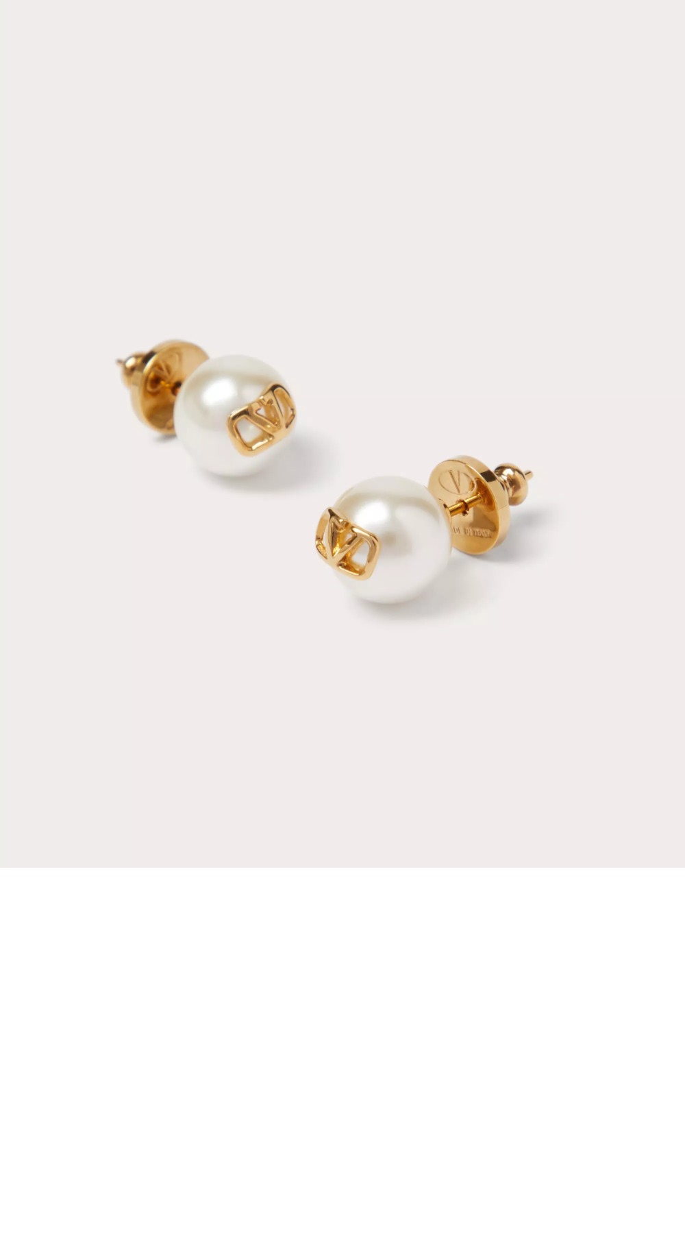 발렌티노 브이로고 시그니처 비즈 이어링