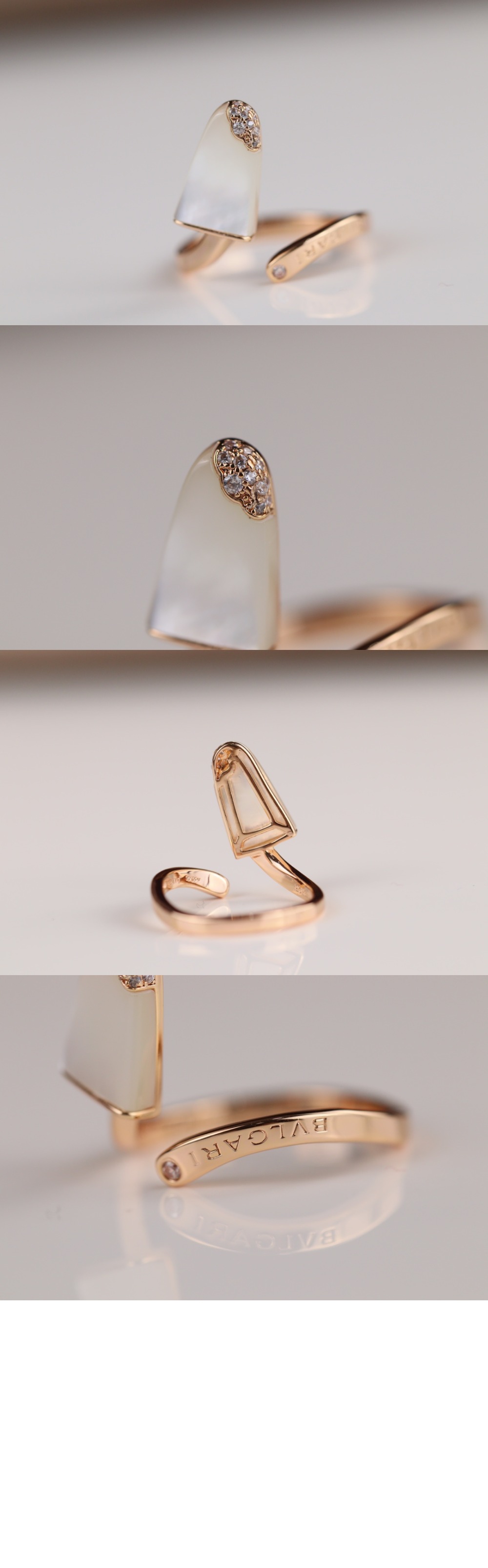 불가리 레이디스 18 kt 반지 858329