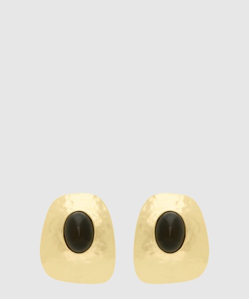 생로랑 레진 메탈 카보숑 이어링 823654