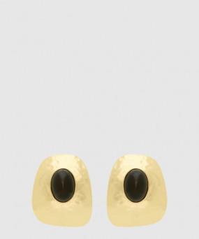 생로랑 레진 메탈 카보숑 이어링 823654