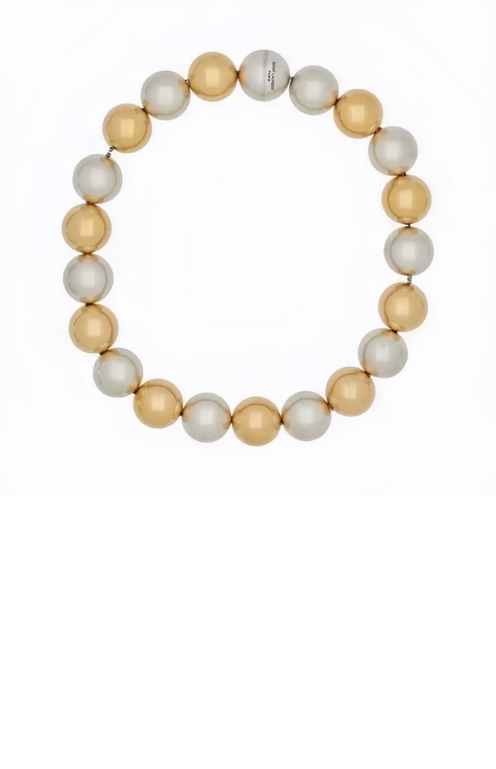 생로랑 메탈 볼 목걸이 693802