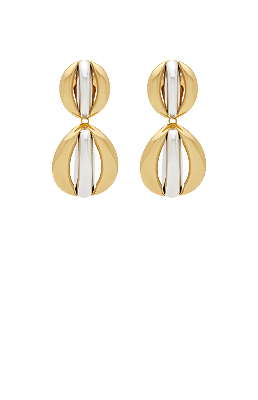 생로랑 메탈 소재의 CASSANDRE 듀오 링 크 774623