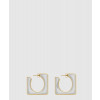 생로랑 메탈 소재의 스플릿 스퀘어 후프 이어링 788138