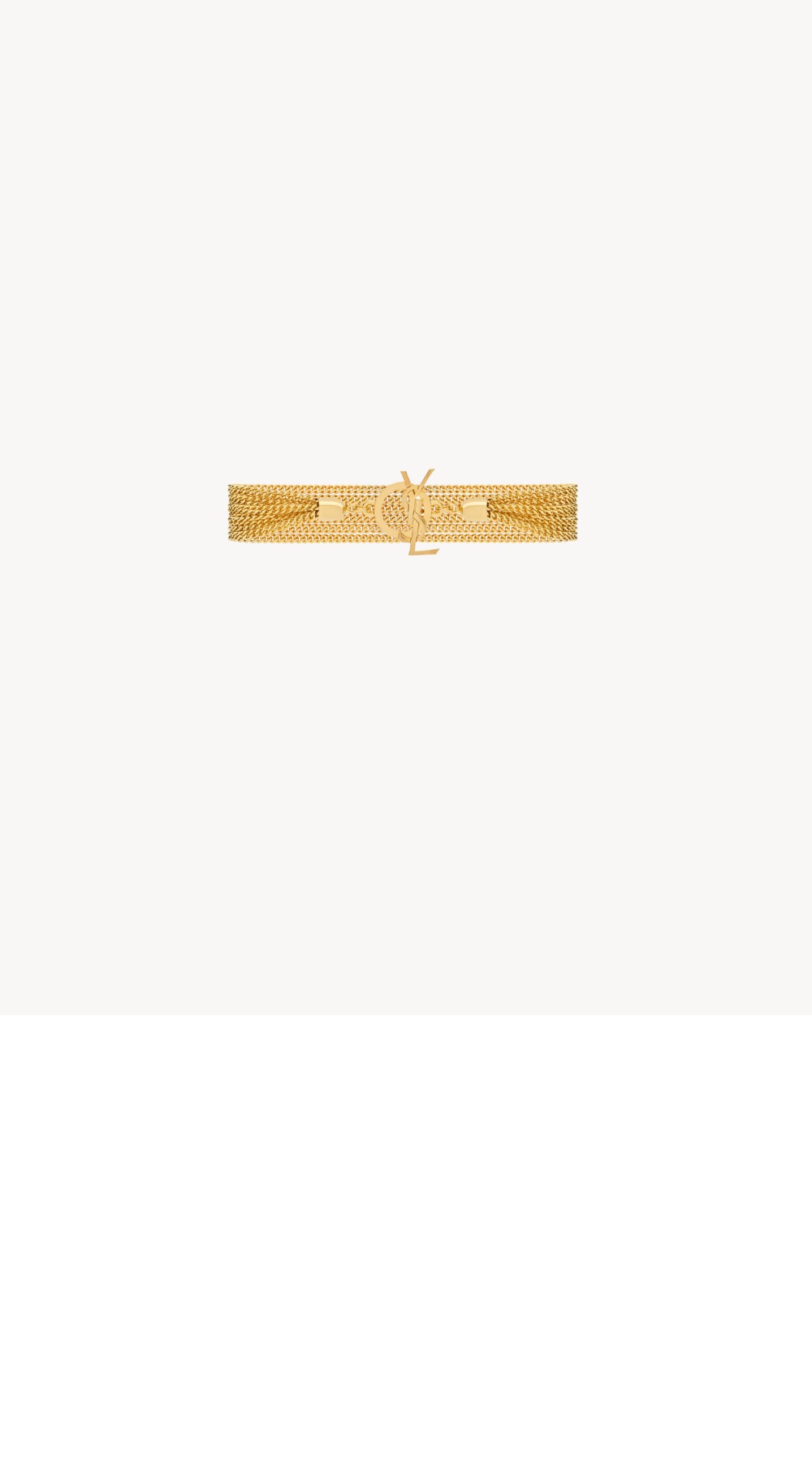 생로랑 메탈 소재의 CASSANDRE 체인 브레이슬릿 823404