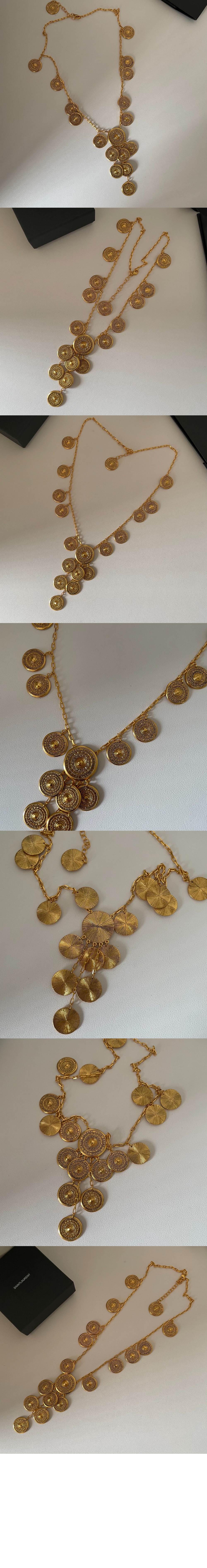 생로랑 메탈 참 네크리스 820040