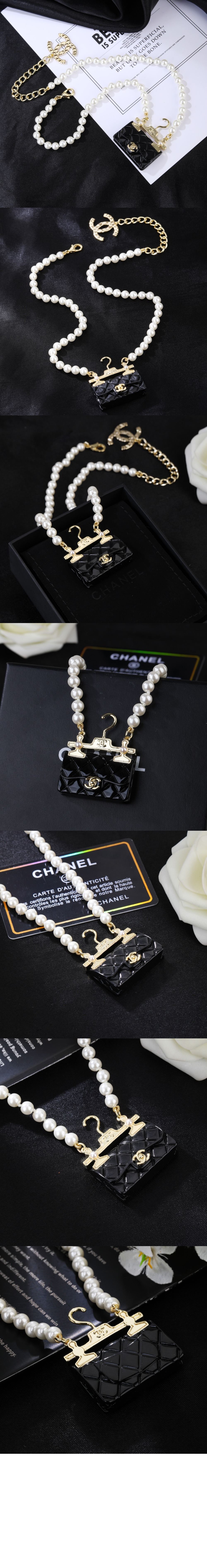 샤넬 펄리 패션목걸이 AB9848
