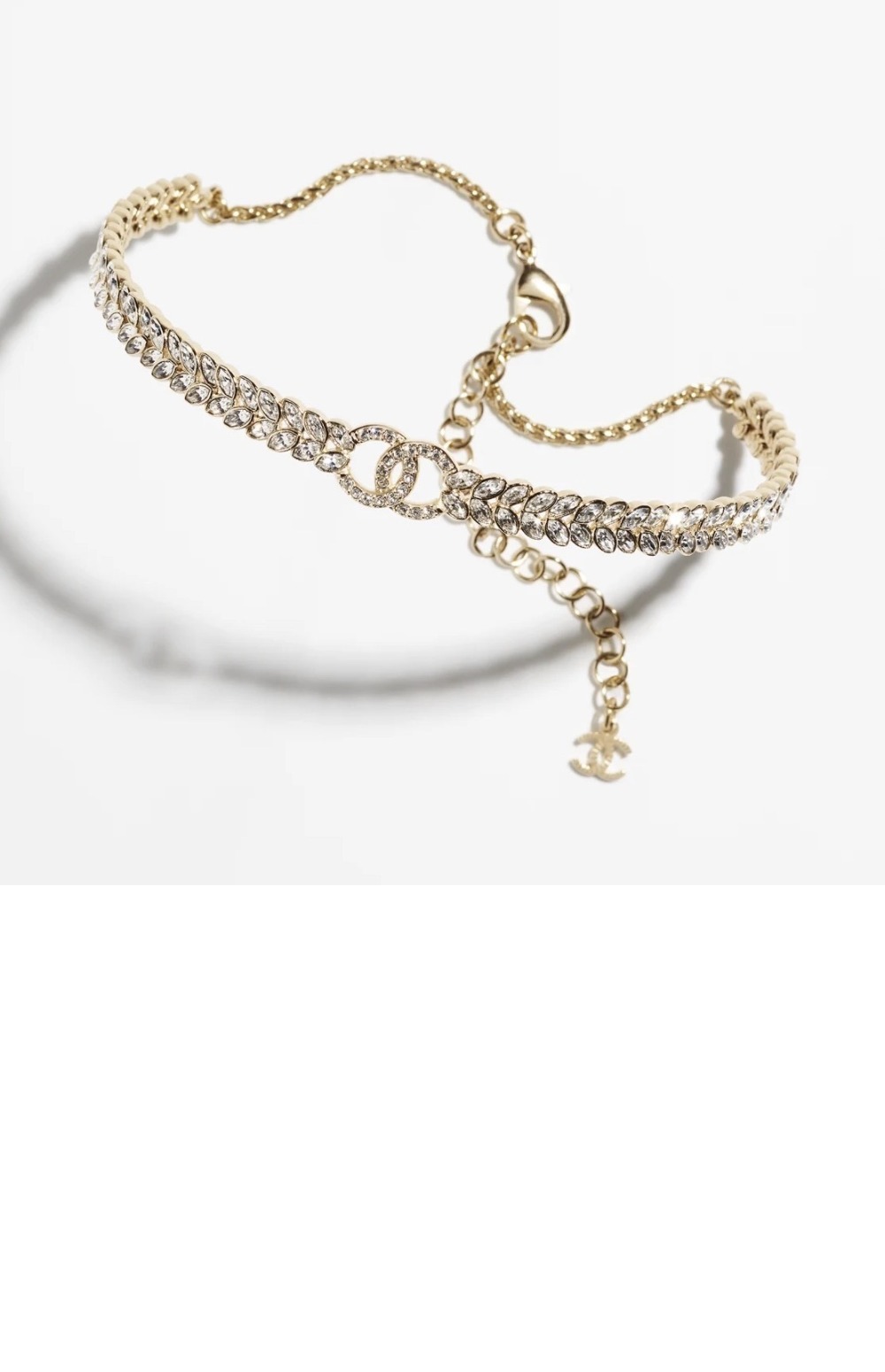 샤넬 CC 로고 크리스탈 초커 ABA559