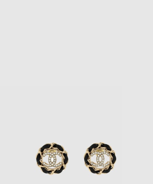 샤넬 CC 가죽체인 귀걸이 AB8297