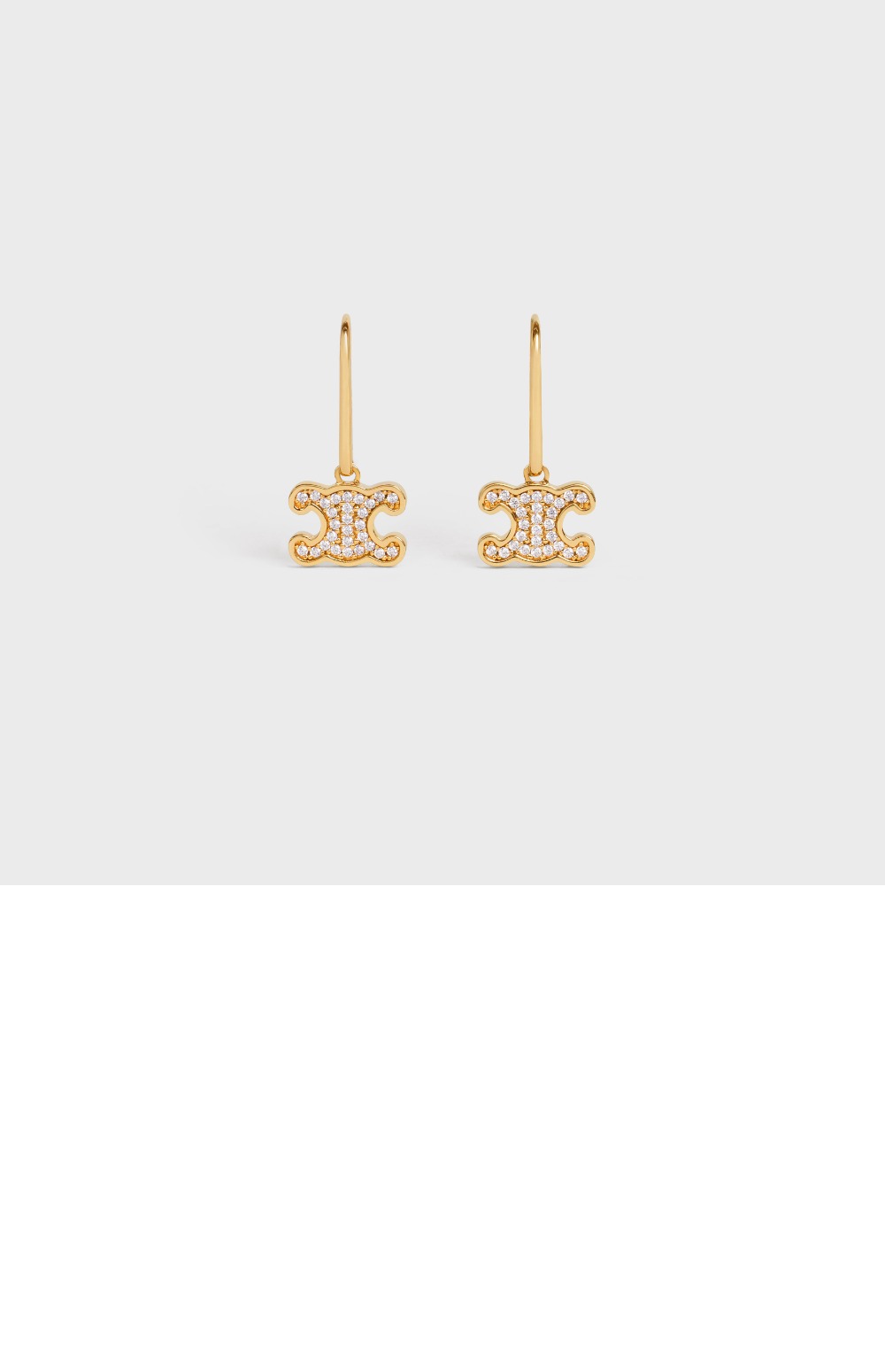 셀린느 트리옹프 라인스톤 귀걸이 460GC6