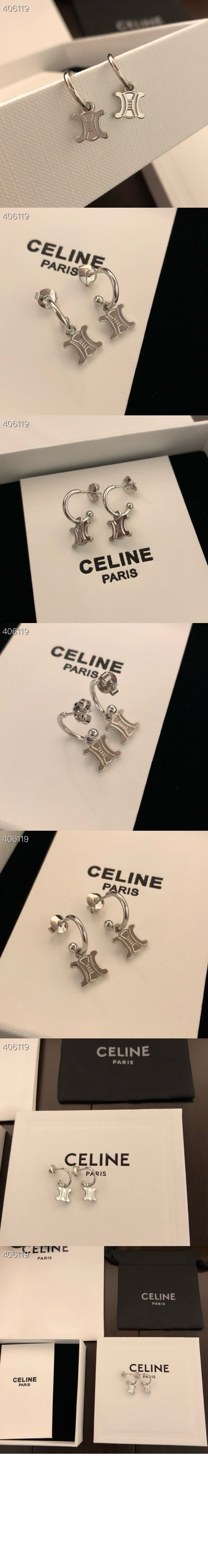 셀린느 트리옹프 솔리테어 귀걸이 460XR6