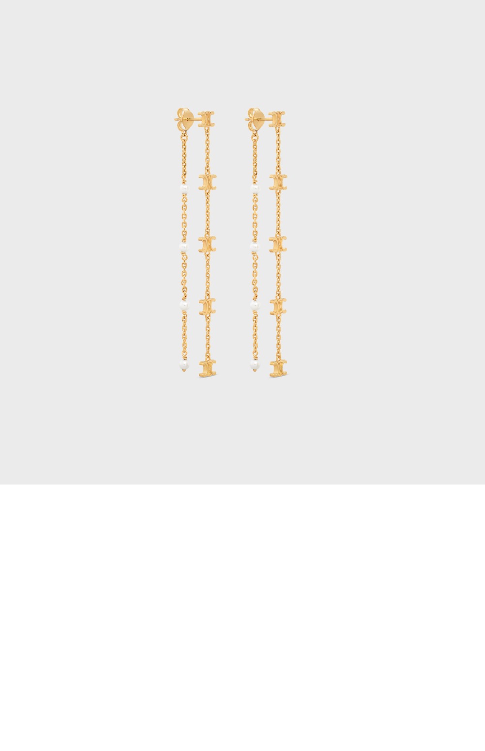 셀린느 트리옹프 롱 펄 귀걸이 460PJ6