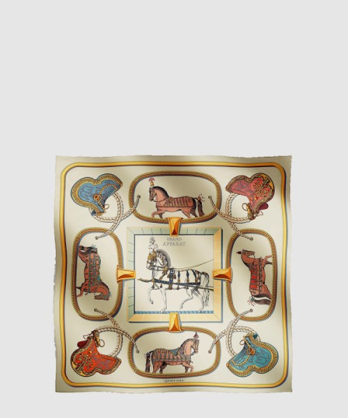 에르메스 Grand Apparat 포에버 스카프 90