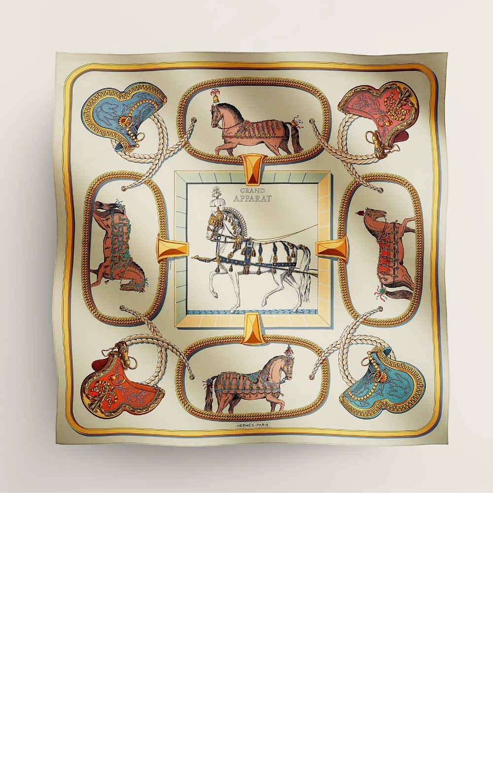 에르메스 Grand Apparat 포에버 스카프 90