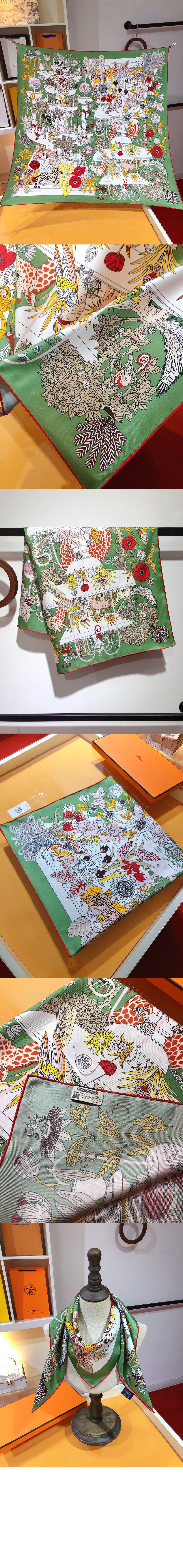 에르메스 Precious Paradise 스카프 90