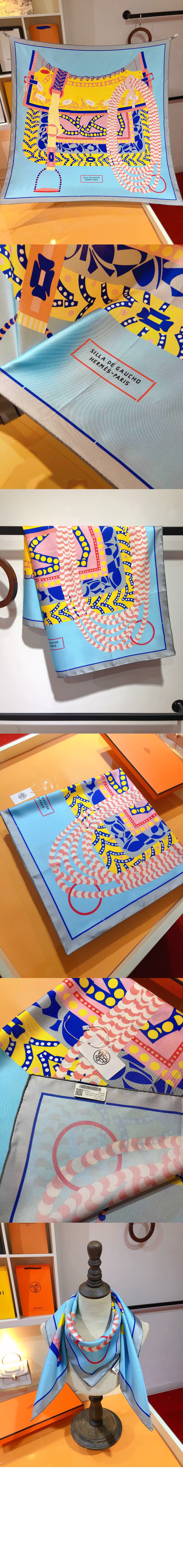 에르메스 Silla de Gaucho 스카프 90