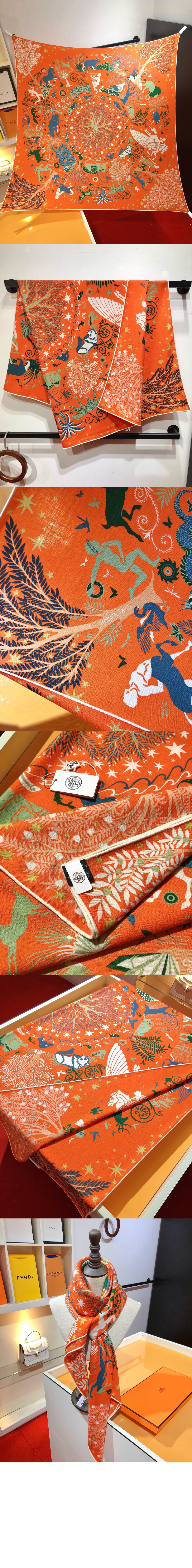 에르메스 Les Folies du Faubourg 스카프 140