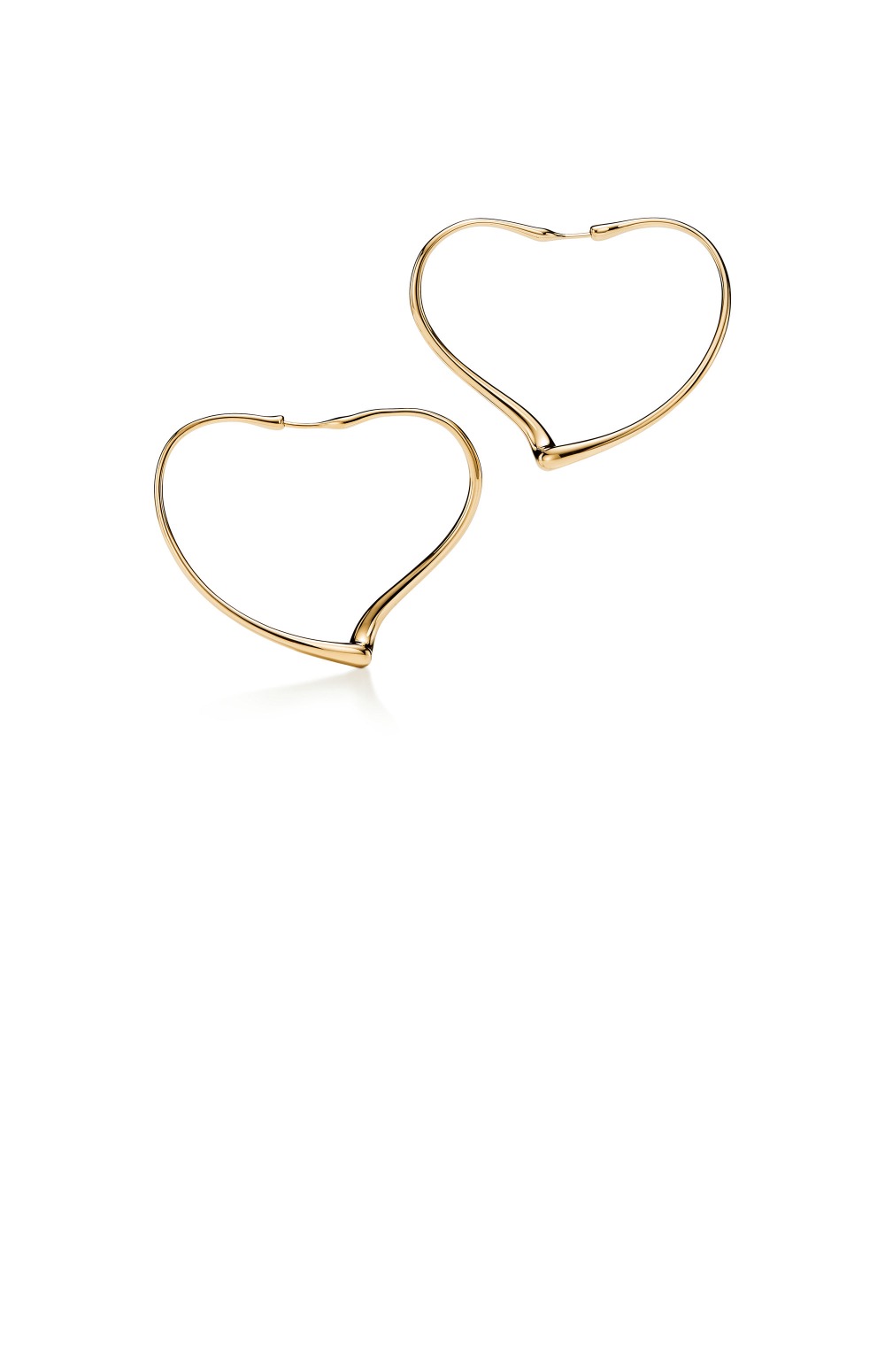 티파니앤코 오픈 하트 후프 귀걸이