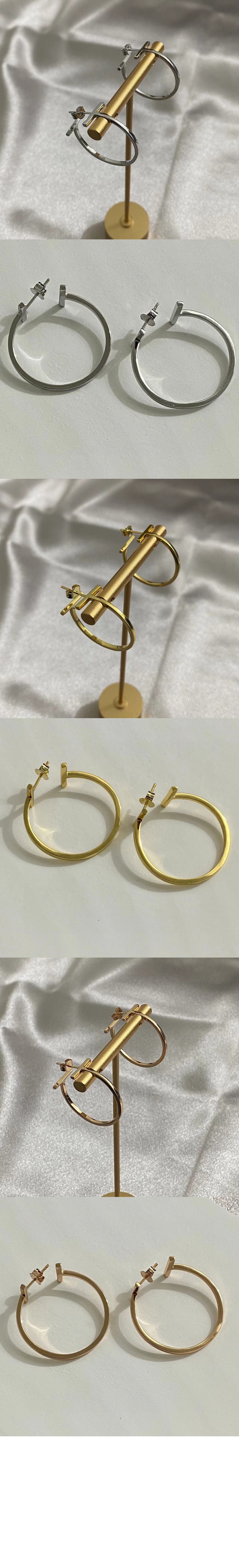 티파니앤코 T1 후프 귀걸이