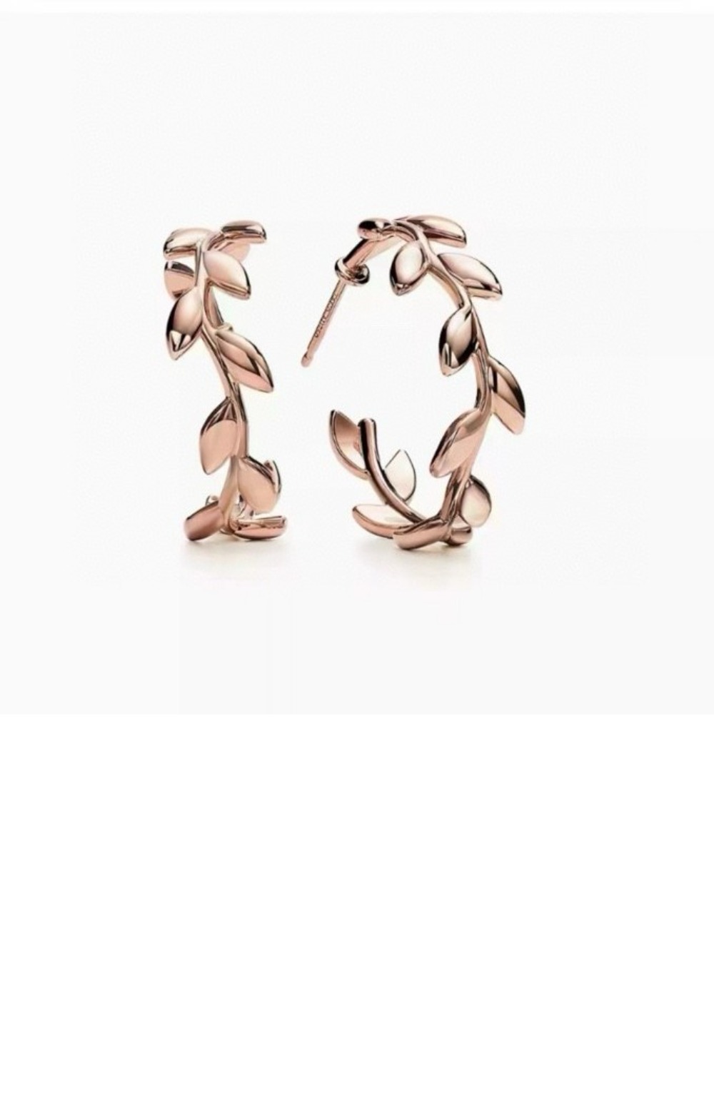 티파니앤코 올리브 리프 후프 링