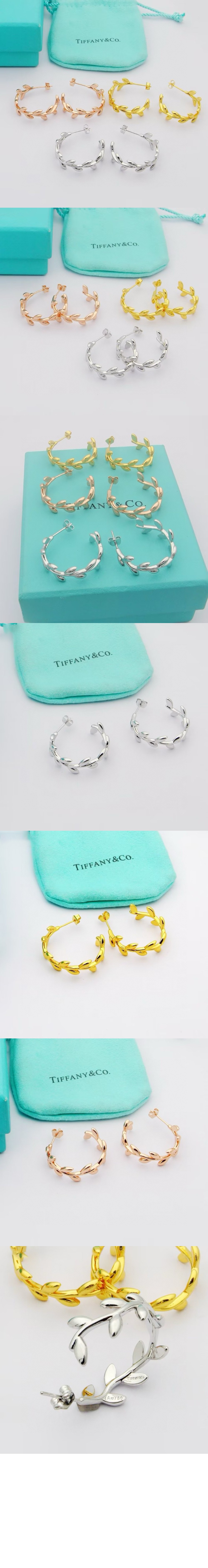 티파니앤코 올리브 리프 후프 링