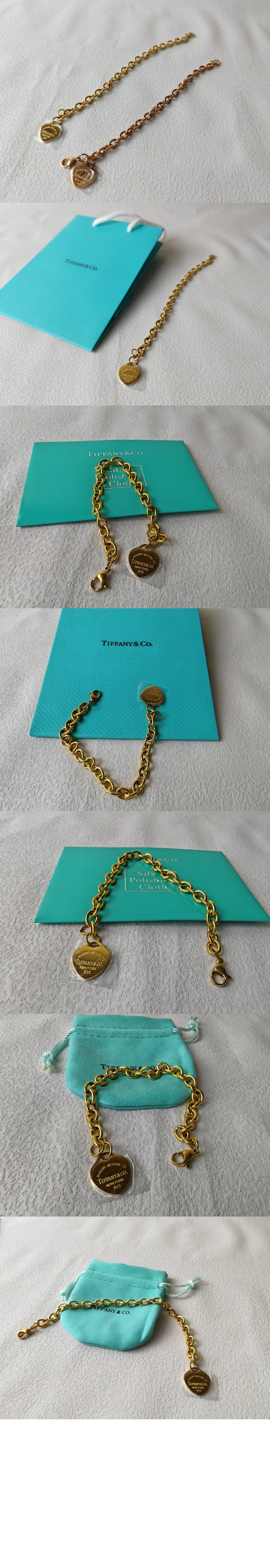 티파니앤코 하트 태그 브레이슬릿