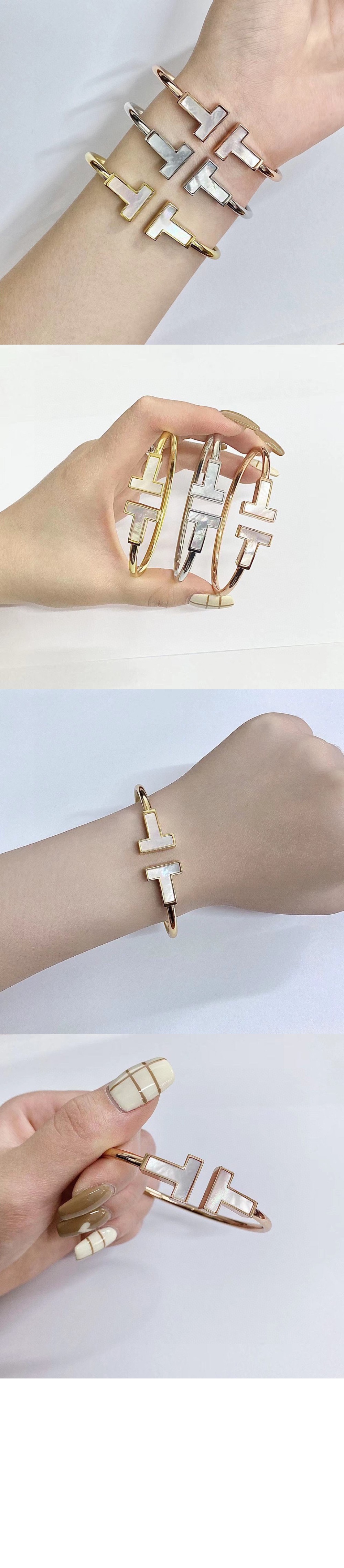 티파니앤코 T 와이어 팔찌