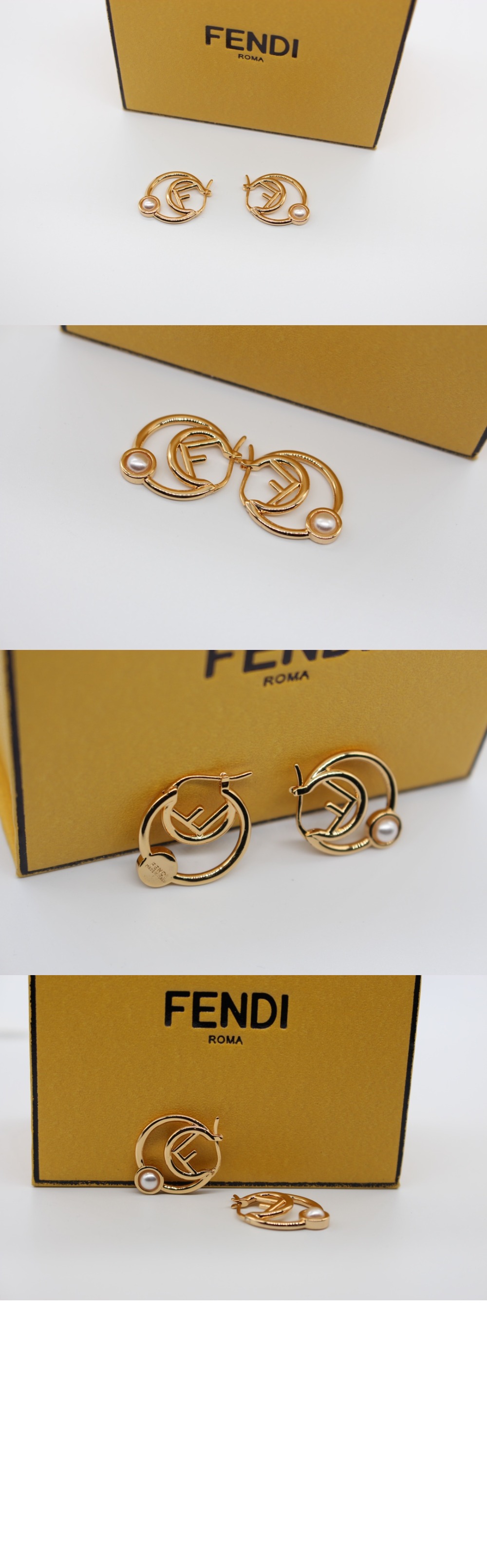 펜디 알파벳 F 이어링 8AK237