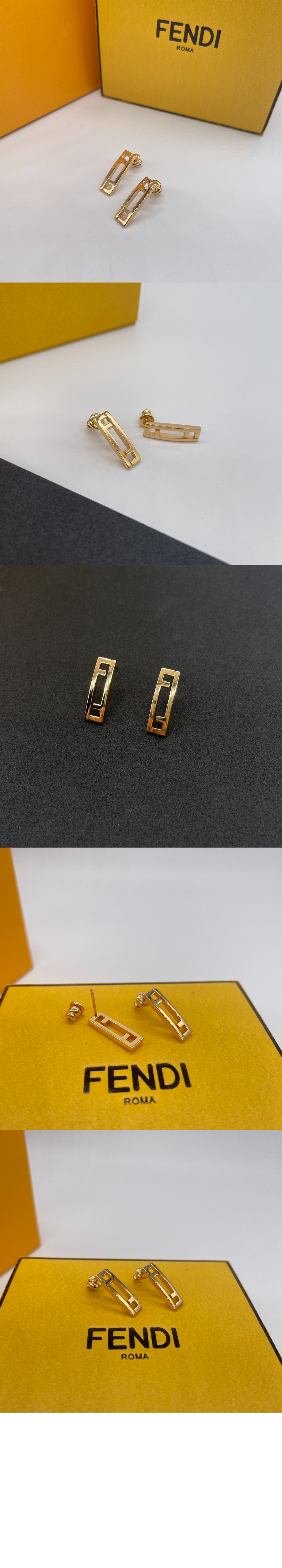 펜디 stripes 이어링 8AK464