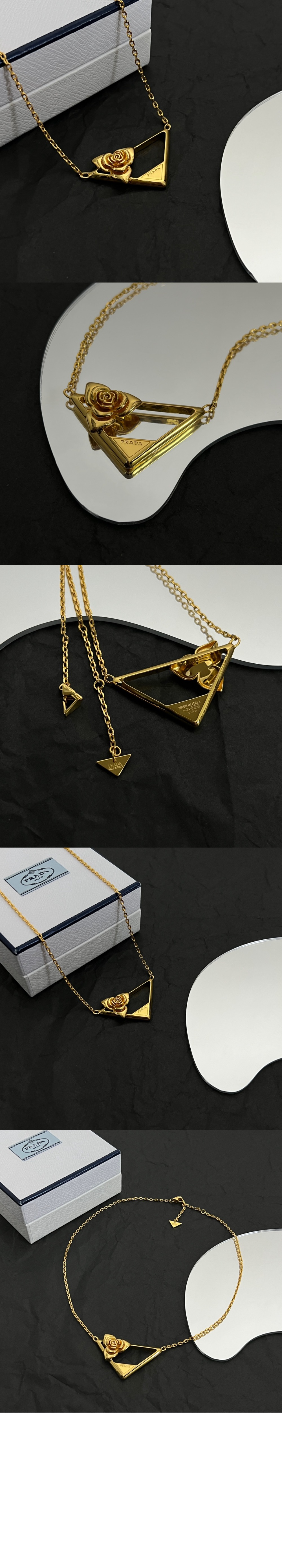 프라다 메탈 목걸이 1IC079