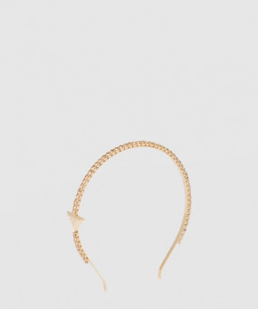 프라다 장식이 있는 브라스 헤어밴드 1IH048