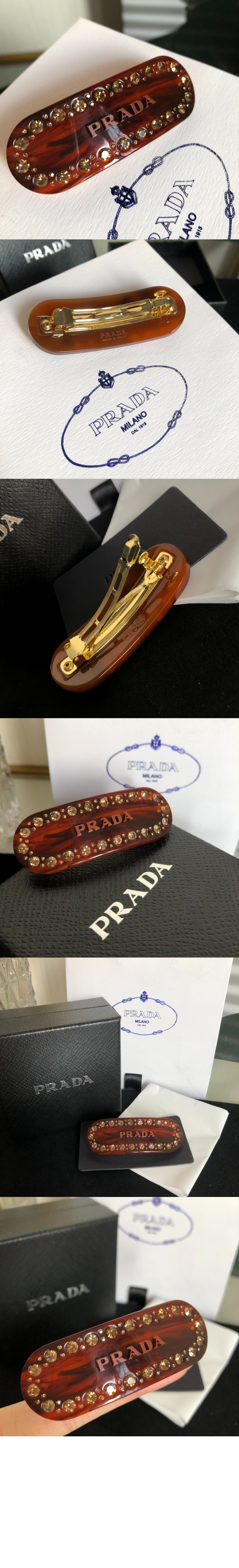 프라다 플렉시글라스 헤어 클립 1IF043