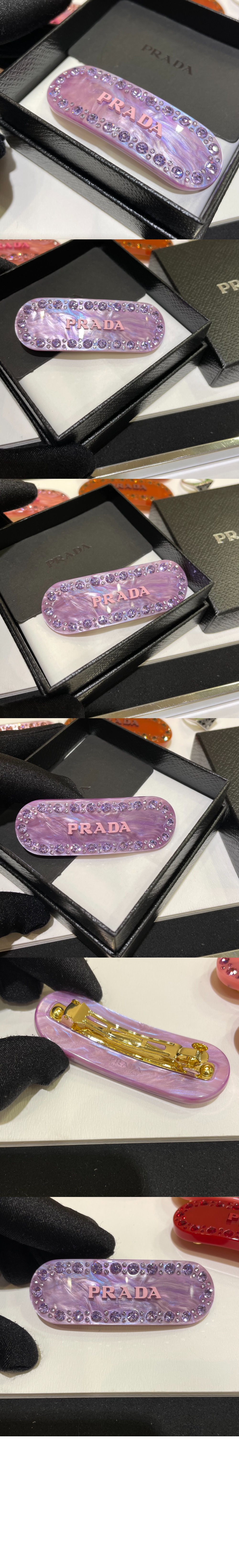 프라다 플렉시글라스 헤어 클립 1IF043
