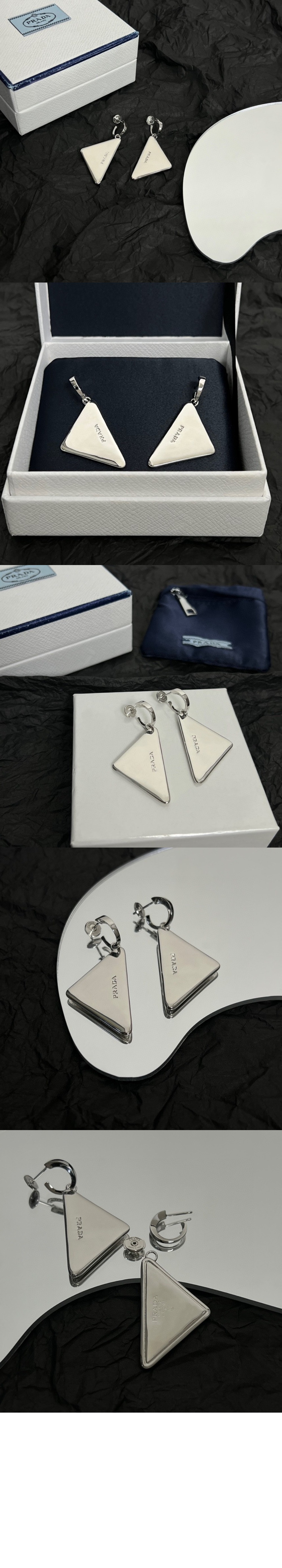 프라다 이터널 골드 중형 드롭 귀걸이 1JO938