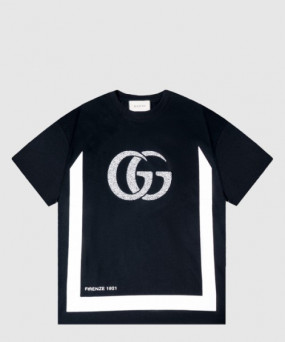 구찌 로고 프린트 반팔