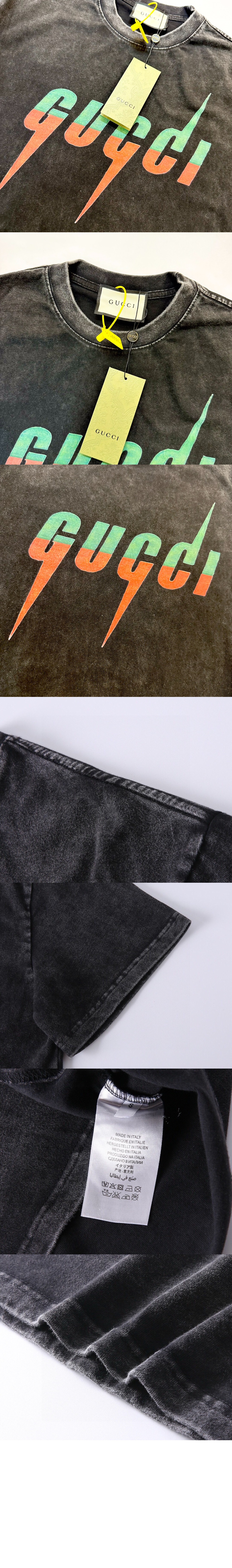 구찌 로고 프린트 반팔