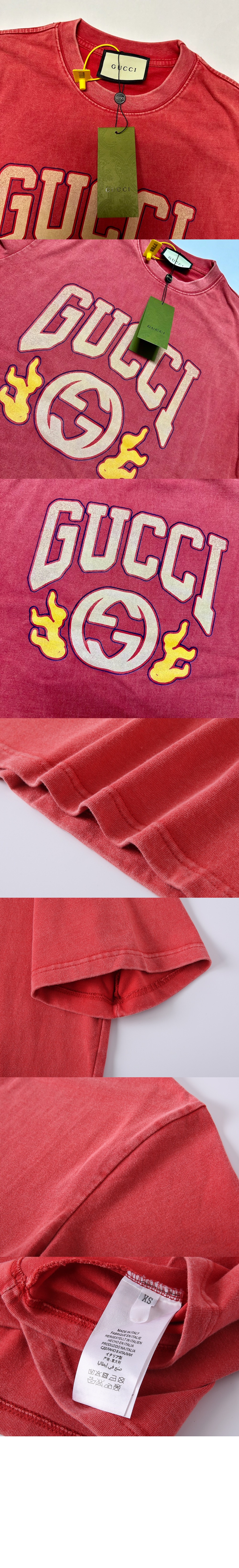 구찌 로고 프린트 반팔